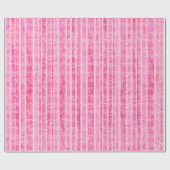 ピンクストライプの誕生日包装紙 ラッピングペーパー (フラット)