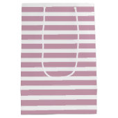 ピンクストライプグリッターフェイクいかり ミディアムペーパーバッグ (裏面)