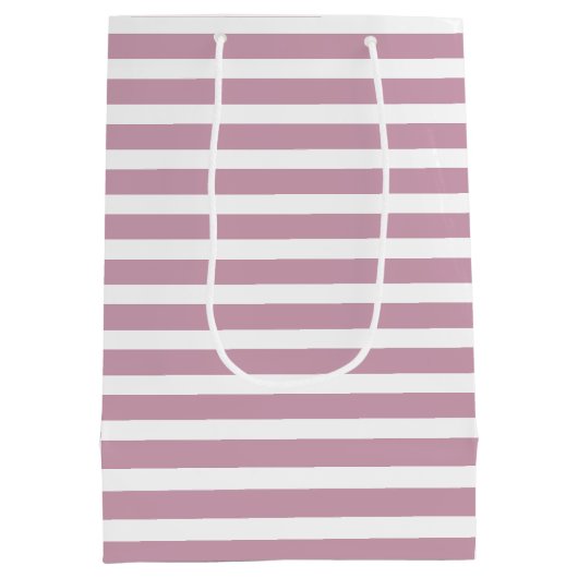 ピンクストライプグリッターフェイクいかり ミディアムペーパーバッグ (裏面)