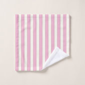 ピンクストライプコテージビクトリアンスタイル バスタオルセット (ウォッシュタオル)