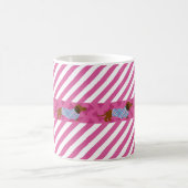 ピンクストライプディシュンドマグ コーヒーマグカップ (中央)