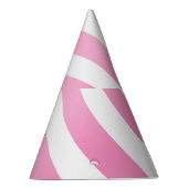 ピンクストライプパーティーハカスタマイズット() パーティーハット (右)