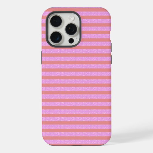 ピンクストライプフォンケース iPhoneケース (裏面)