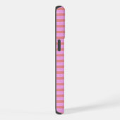 ピンクストライプフォンケース iPhoneケース (右側面)
