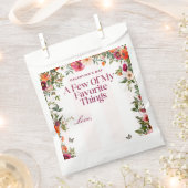 ピンクストライプフローラパーティーガレンティン フェイバーバッグ (クリップ留めされた状態)