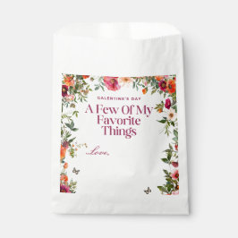 ピンクストライプフローラパーティーガレンティン フェイバーバッグ