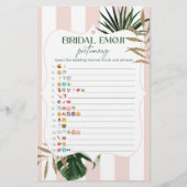 ピンクストライプブライダルシャワーシック絵文字 (正面)