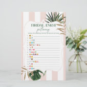 ピンクストライプブライダルシャワーシック絵文字 (スタンド正面)