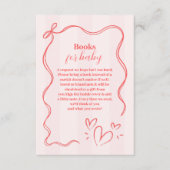 ピンクストライプベビーコケットボウブックス エンクロージャーカード (正面)