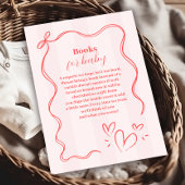 ピンクストライプベビーコケットボウブックス エンクロージャーカード