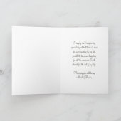 ピンクストライプメイド・オブ・オーナー（花嫁付き添い人）招待状カード 招待状 (内部)