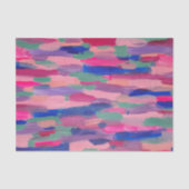 ピンクストライプ抽象芸術 薄葉紙 (正面)