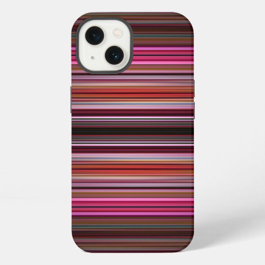 ピンクストライプ柄 Case-Mate iPhoneケース iPhone 13ケース (裏面)