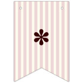 ピンクストライプ色かわいいコアラ赤ちゃんシャワー女の子 バンティングフラッグ (第2の旗)