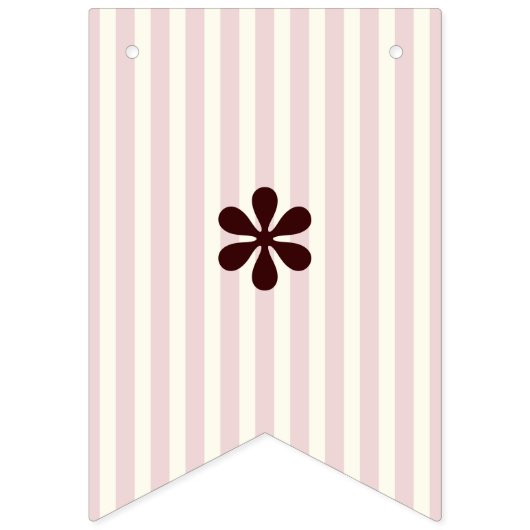 ピンクストライプ色かわいいコアラ赤ちゃんシャワー女の子 バンティングフラッグ (第2の旗)