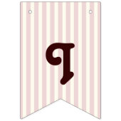 ピンクストライプ色かわいいコアラ赤ちゃんシャワー女の子 バンティングフラッグ (第3の旗)