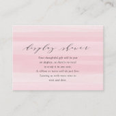 ピンクストライプ色のシャワーエンクロージャカード エンクロージャーカード (正面)