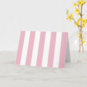 ピンクストライプ色のストライプ、パタストライプのーン カード (黄色い花)