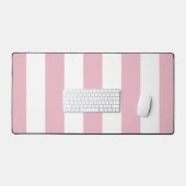 ピンクストライプ色のストライプ、パタストライプのーン デスクマット (キーボード&マウス)