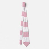 ピンクストライプ色のストライプ、パタストライプのーン ネクタイ (裏面)