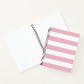 ピンクストライプ色のストライプ、パタストライプのーン ノートブック (内部)