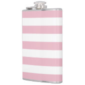 ピンクストライプ色のストライプ、パタストライプのーン フラスク (左)