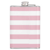 ピンクストライプ色のストライプ、パタストライプのーン フラスク (裏面)