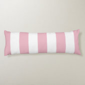 ピンクストライプ色のストライプ、パタストライプのーン ボディピロー (裏面)