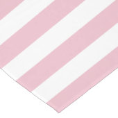 ピンクストライプ色のストライプ、パタストライプのーン ミディアムテーブルランナー (コーナー)