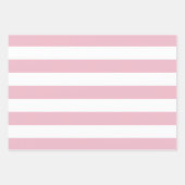 ピンクストライプ色のストライプ、パタストライプのーン ラッピングペーパーシート (正面)