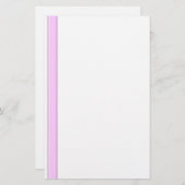 ピンクストライプ色の文房具（白） 便箋 (正面/裏面)