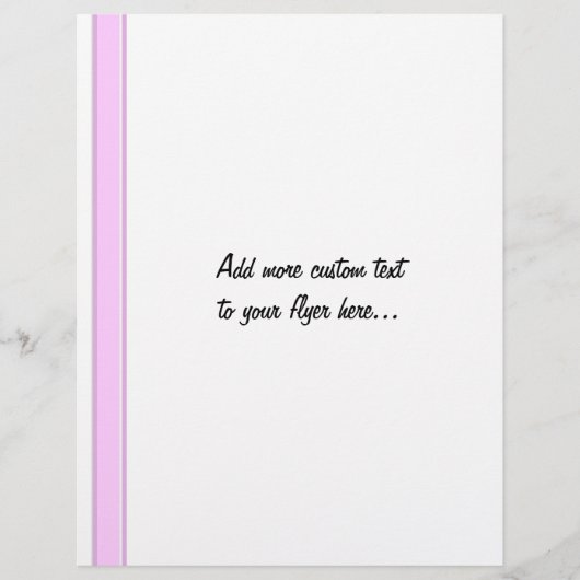 ピンクストライプ色の白 チラシ (正面)