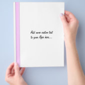 ピンクストライプ色の白 チラシ (手)