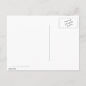 ピンクストライプ色の白 ポストカード (裏面)