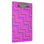 ピンクストライプ色の階段パターン クリップボード (右)