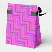 ピンクストライプ色の階段パターン フェイバーボックス (裏面サイド)