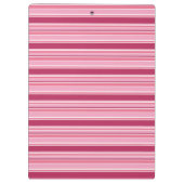 ピンクストライプ色 クリップボード (裏面)