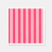 ピンクストライプ色 スタンダードカクテルナプキン (正面)
