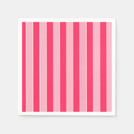ピンクストライプ色 スタンダードカクテルナプキン