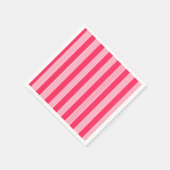 ピンクストライプ色 スタンダードカクテルナプキン (角)