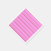 ピンクストライプ色 スタンダードカクテルナプキン (角)