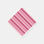 ピンクストライプ色 スタンダードカクテルナプキン (角)