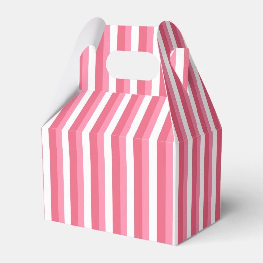 ピンクストライプ色 フェイバーボックス (正面サイド)