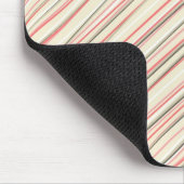 ピンクストライプ色 マウスパッド (コーナー)