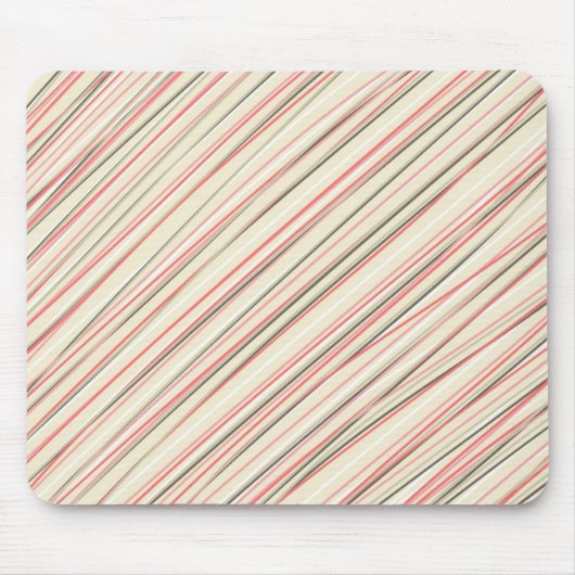 ピンクストライプ色 マウスパッド (正面)