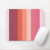 ピンクストライプ色 マウスパッド (マウス)