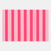 ピンクストライプ色 ラッピングペーパーシート (正面3)