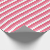 ピンクストライプ色 ラッピングペーパー (角)