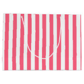 ピンクストライプ色 ラージペーパーバッグ (裏面)