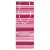 ピンクストライプ色 ワインギフトバッグ (裏面)